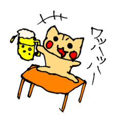 いろいろ使える猫スタンプ