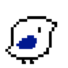 鳴かないトリ（ドット）