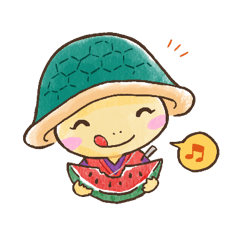 花火大会を盛り上げよう！かめまるスタンプ