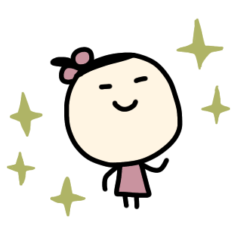 ほんわか♡ポニテ女の子【色々スタンプ】