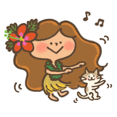 フラガールKAPUAのやさしいスタンプ