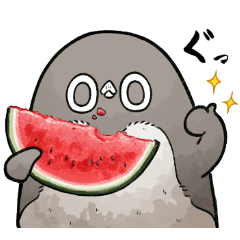 【夏】虚無かわいいアデリーペンギン