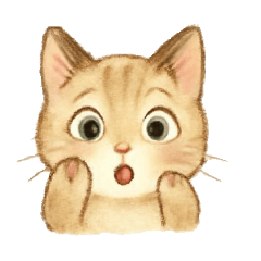 子猫ちゃんのリアクションスタンプ