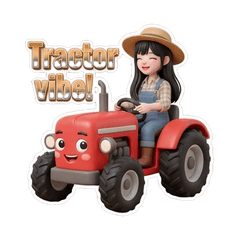 農家の日常 (3D粘土風)