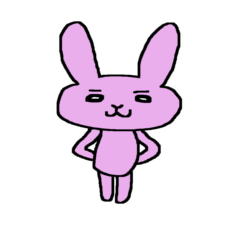 シンプル一言うさぎ