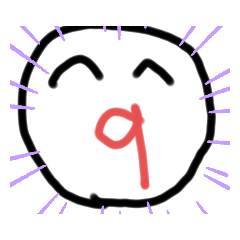 とってもへんな真顔スタンプ