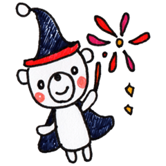 赤いほっぺのしろくま 秋・ハロウィン ver.