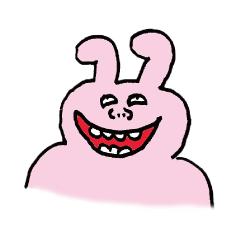 絶妙な表情のうさぎ