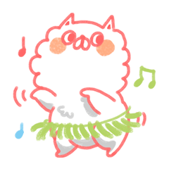 太る白猫-六十六