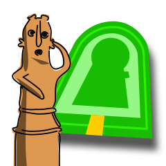 ハニワの大きなスタンプ20200810