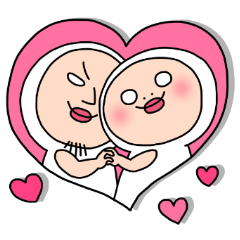 しろめちゃんとおまめさん LOVE