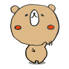 ぼーっとするクマオ