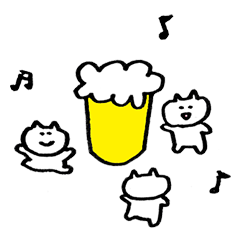 お酒好きなねこちゃむー