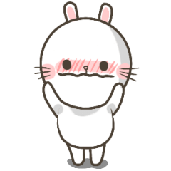 ねこ-うさぎちゃん