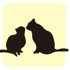 吹き出しと猫ちゃん達