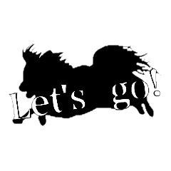 犬と猫のシルエットスタンプ