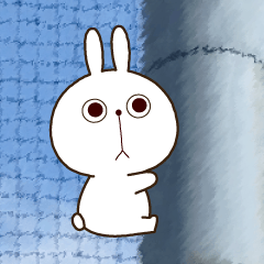 うさぎのぷんぷん（アレンジ・写真にペタ）