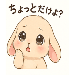 きゅんとする♡うさぎスタンプ