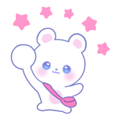 活発な白いクマ