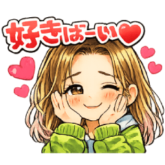 元気いっぱい♪方言ガールスタンプ