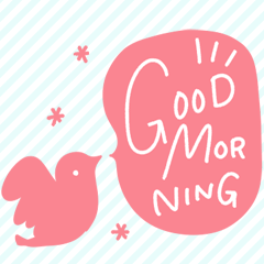 ピンク色のスタンプ