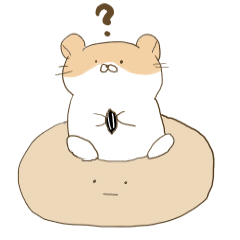 くいしんぼうなハムスターとおまんじゅう。