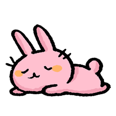 うさぎさんのシンプルなすたんぷ