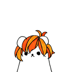 ウィッグを被った動物たち