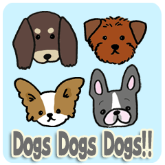 犬好きさんの毎日使えるスタンプ