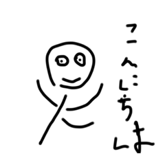 絵が描けない美術部スタンプ