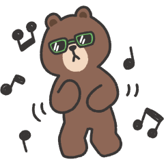 ブラウンたちの賑やかしスタンプ ２