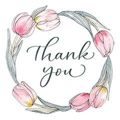 毎日使えるフラワーリーススタンプ 英語