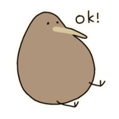 English phrase with kiwi bird