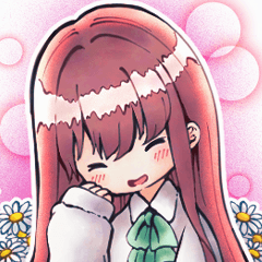 想いを伝えるほんわか女の子スタンプ