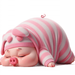 ピンクのブタ - 疲れすぎて考えられない