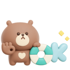 夏に便利な◎3Dちびっこくまさん #1