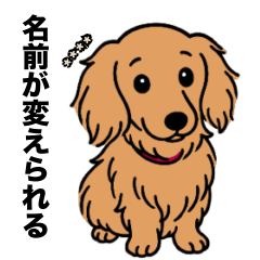 名前入りダックスロングゴールド