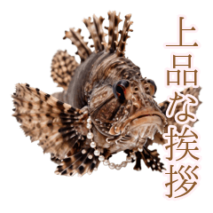 顔面凶器！意外と上品オニオコゼ