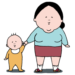 ママ友スタンプ〜育子さん〜