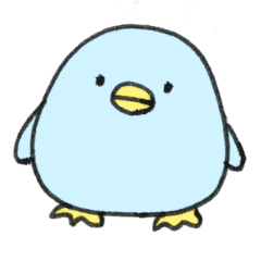 青いトリさんwithニワトリさん