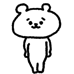 しろくまさんの動くごめんなさいスタンプ