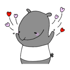 バクの日常スタンプ