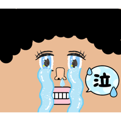 おかしな顔だけど使えるスタンプ