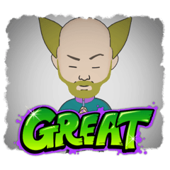 金髪オヤジスタイルスタンプ①