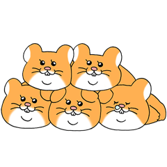 スキネズミ スタンプ 5