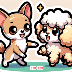 仲良しチワワとトイプードルの日々