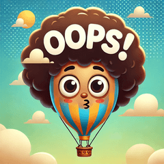 アフロアドバルーンのスタンプ@SFW