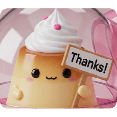 ホイップクリームプリンちゃん(四角型)