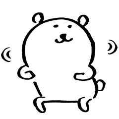 自分ツッコミくま (うご２）