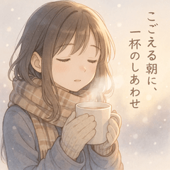 こごえる冬に、ぬくもりスタンプ
